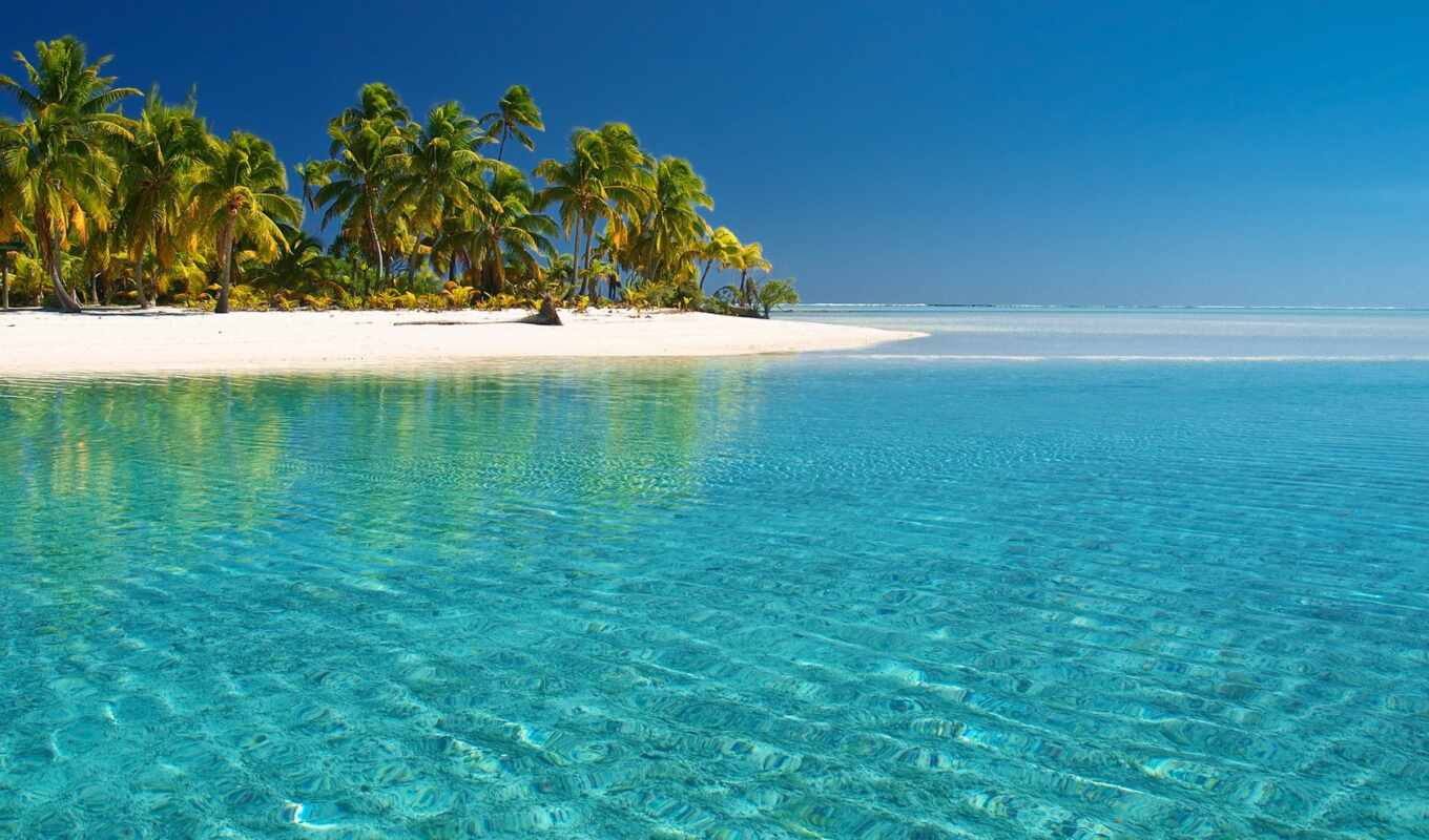 природа, full, красивые, пляж, море, заставки, остров, ocean, острова, тихий