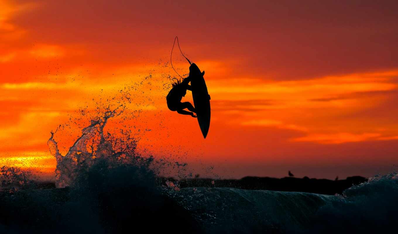 wall, sunset, water, sea, sport, surf, surfing, surfer, zakat, surfing