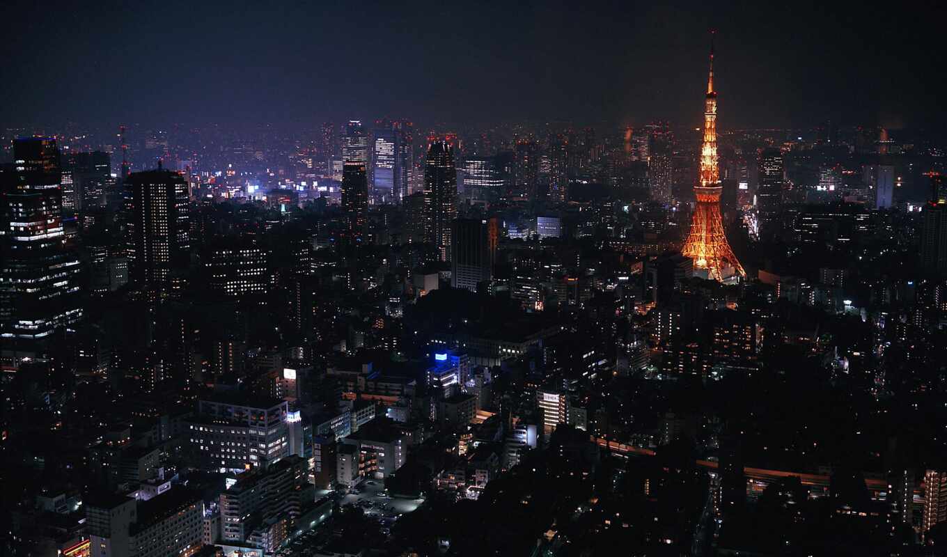 desktop, pictures, night, Paris, her, screensavers, tokyo, Japan