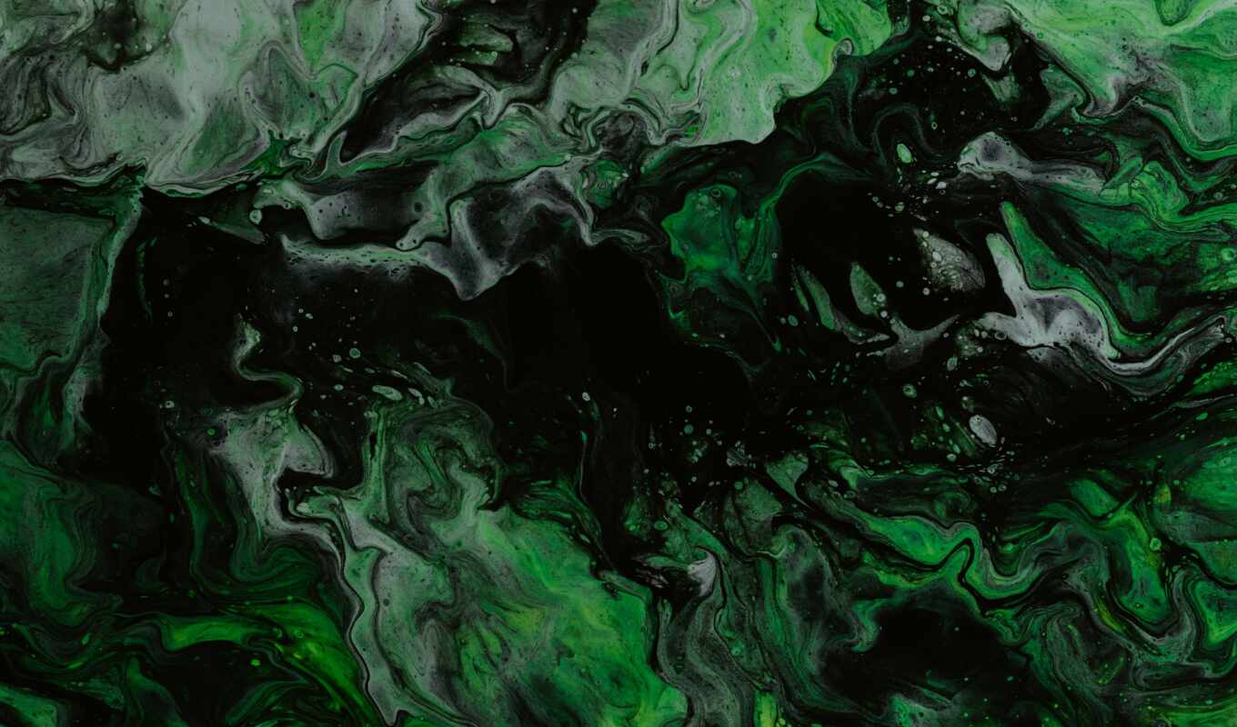 paint, abstract, green, liquid, cool, stain