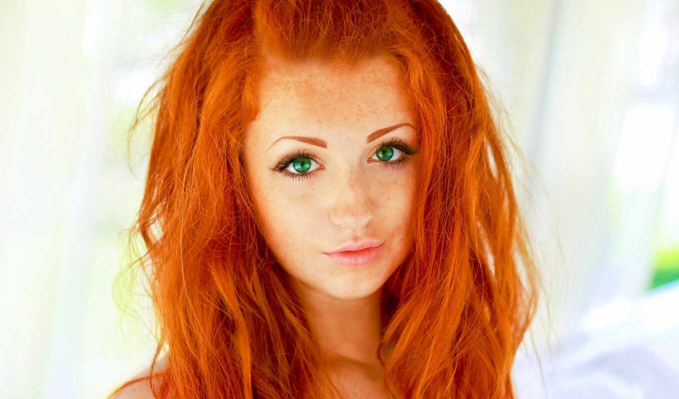 red, hair, color