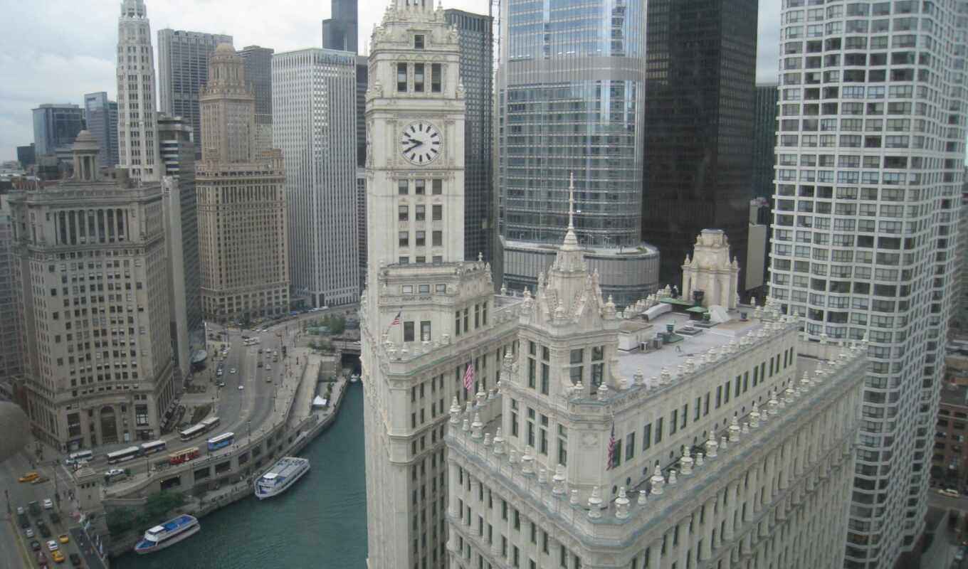 tower, build, tribune, chicago