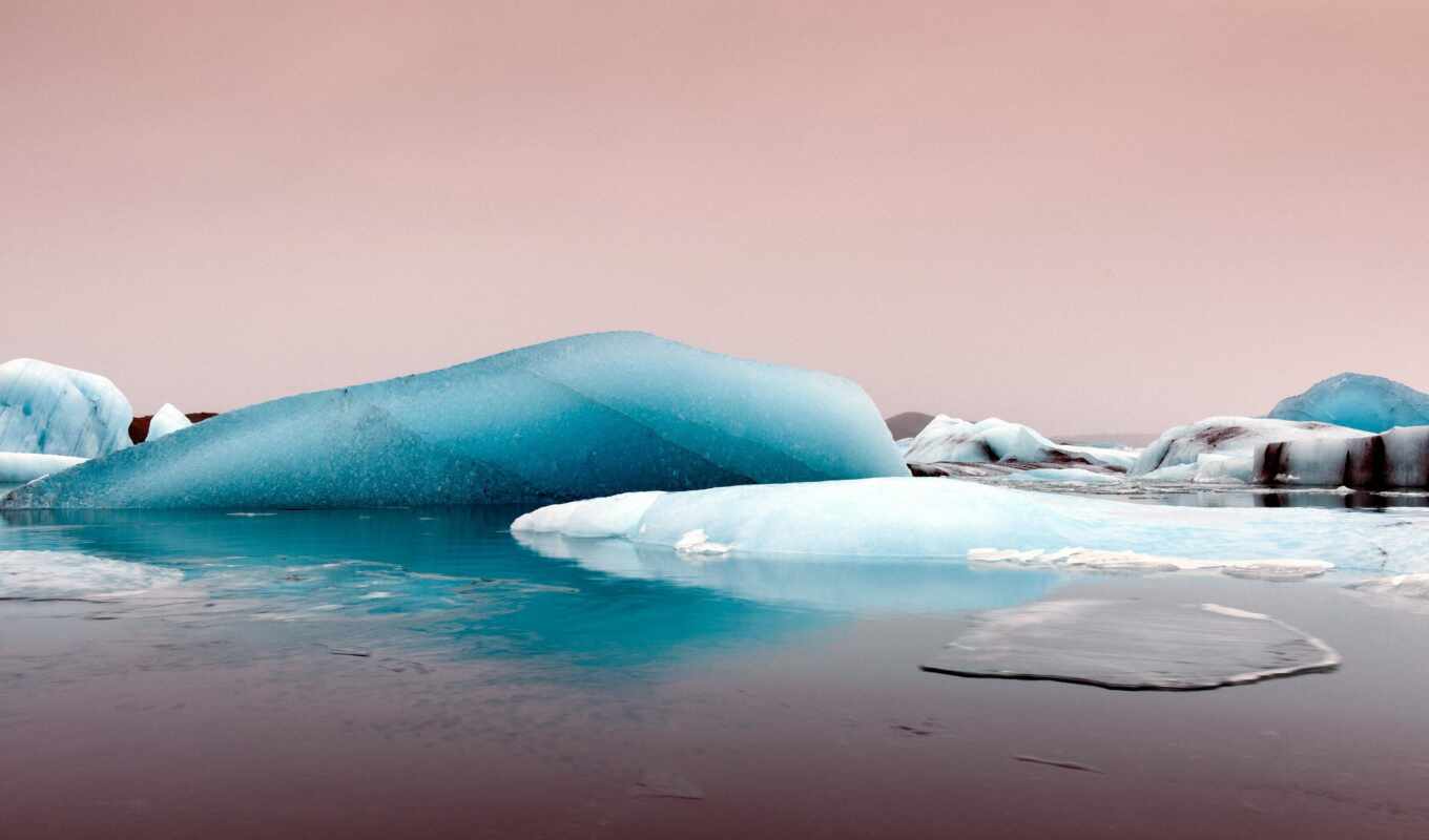 природа, desktop, лед, море, айсберг