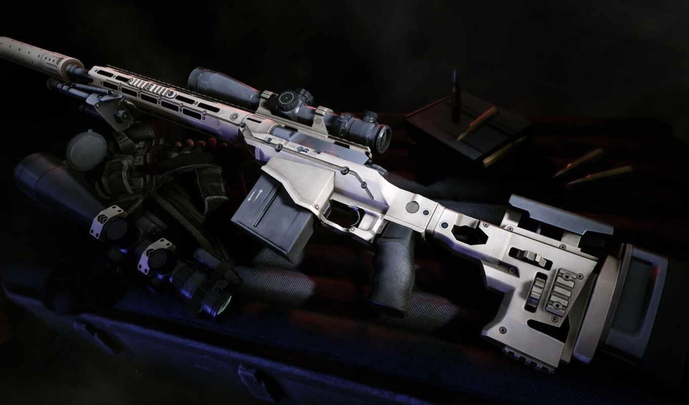 ghost, rifle, sniper, warrior, gun, weapon, sighting, remington, silencer