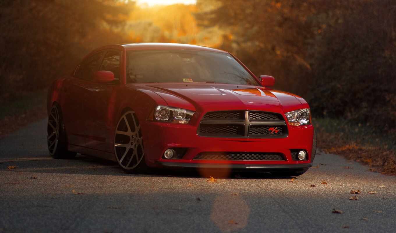 red, dodge, charger
