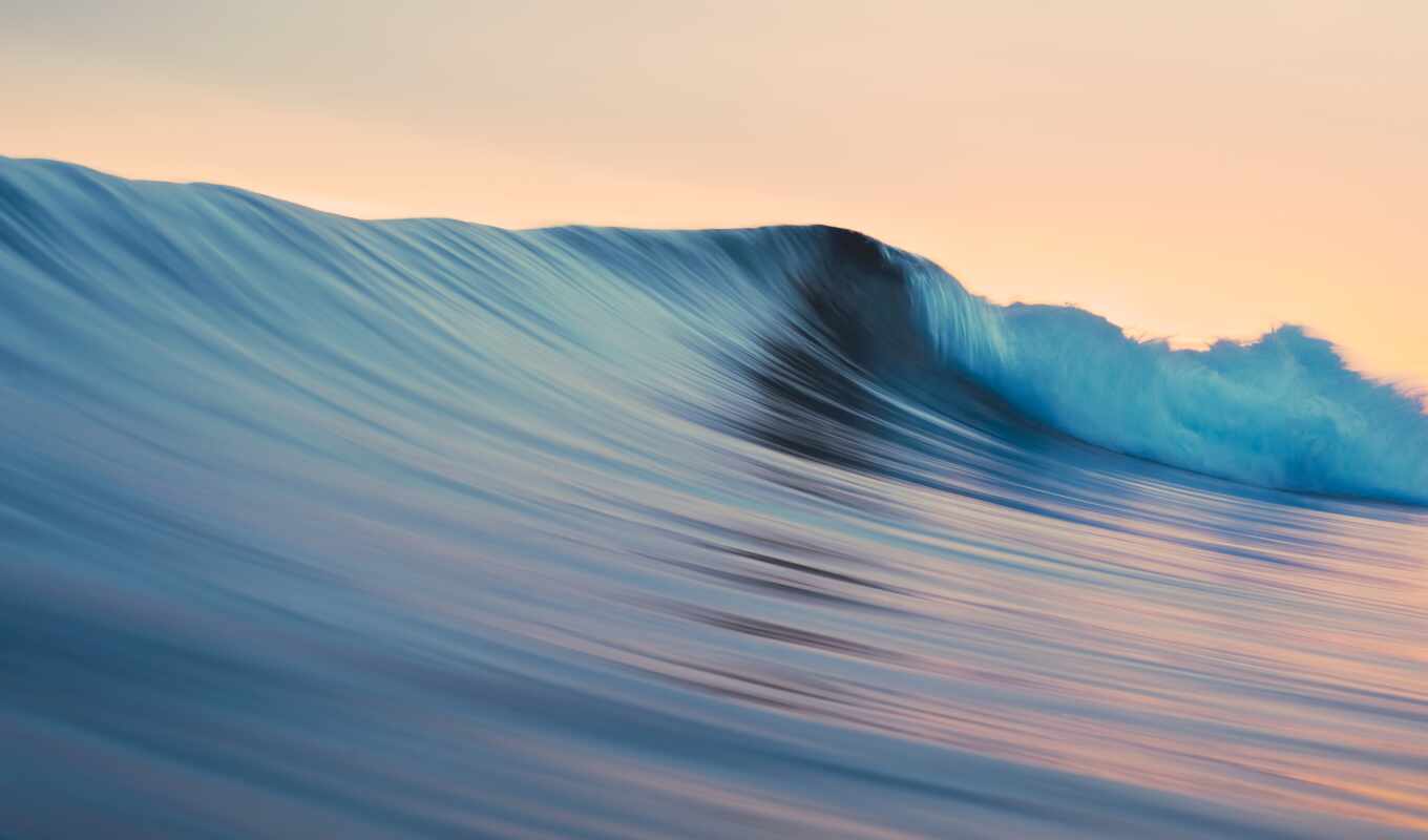 blue, sea, wave