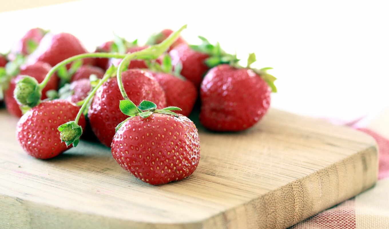 desktop, strawberry, strawberries