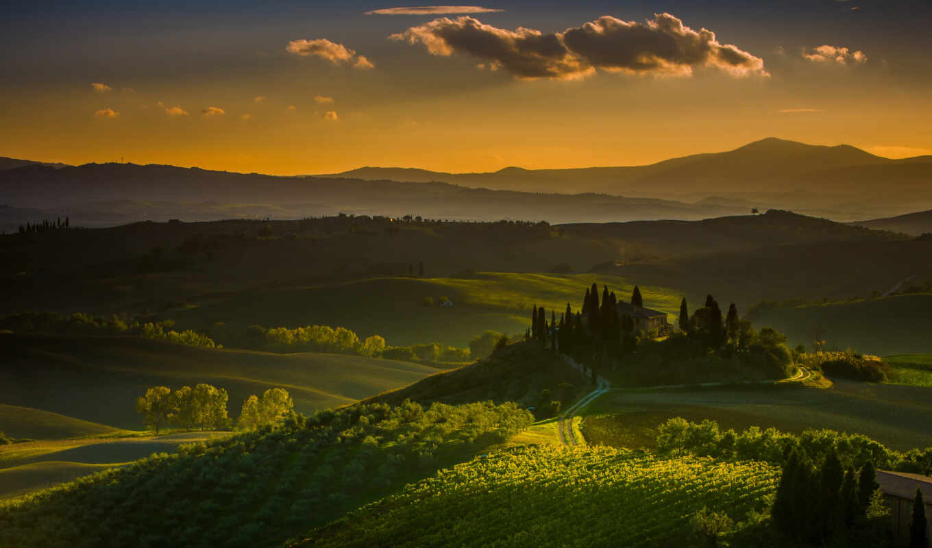 природа, house, landscape, popularity, italian, hill, toggle, italy, tuscany, toskannyi