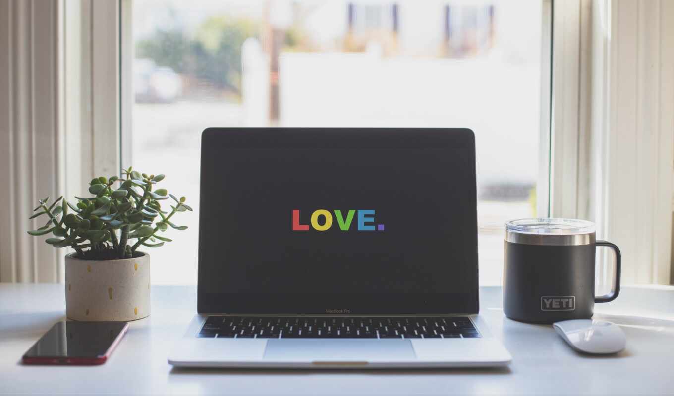 love, laptop