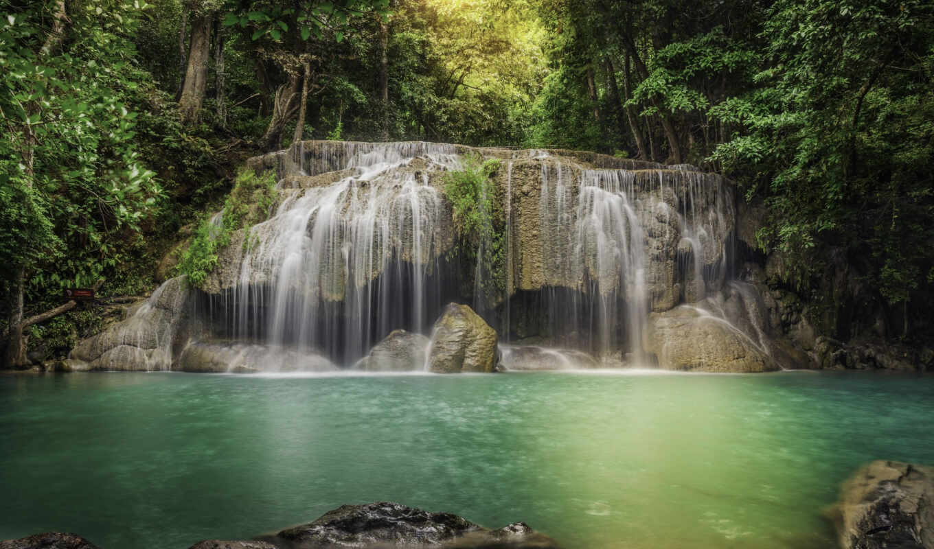 nature, pictures, forest, pin, waterfall, trees, thai