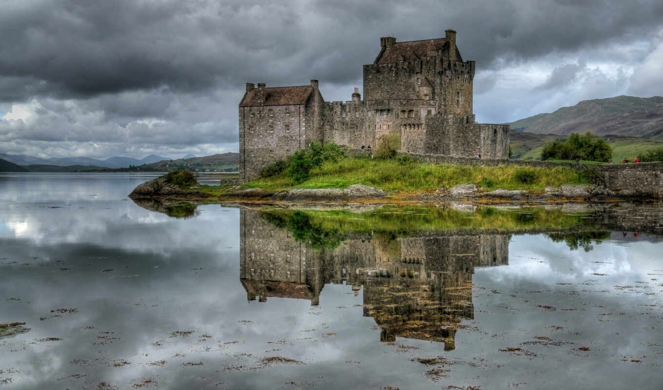 castle, шотландия, донан, fortress, eilean, turret