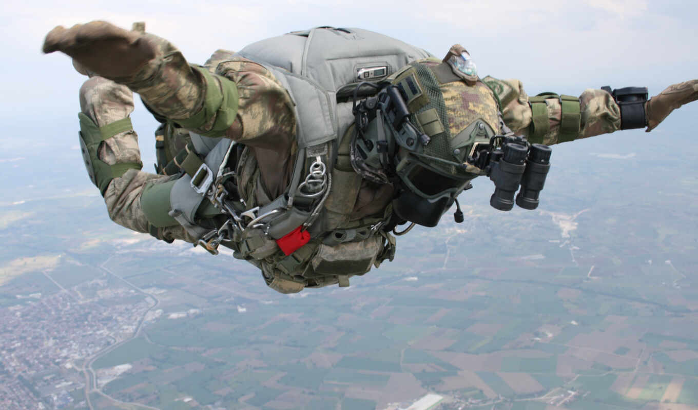 the fighter, jump, mouth, army, soldier, turkey, special forces, turkish, parachute, skyping