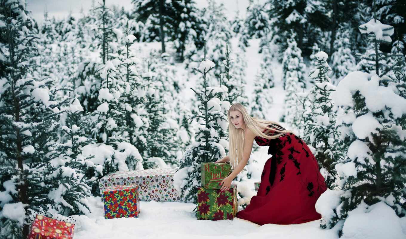 девушка, winter, лес, новый год, йога, fotozon, journaloboi