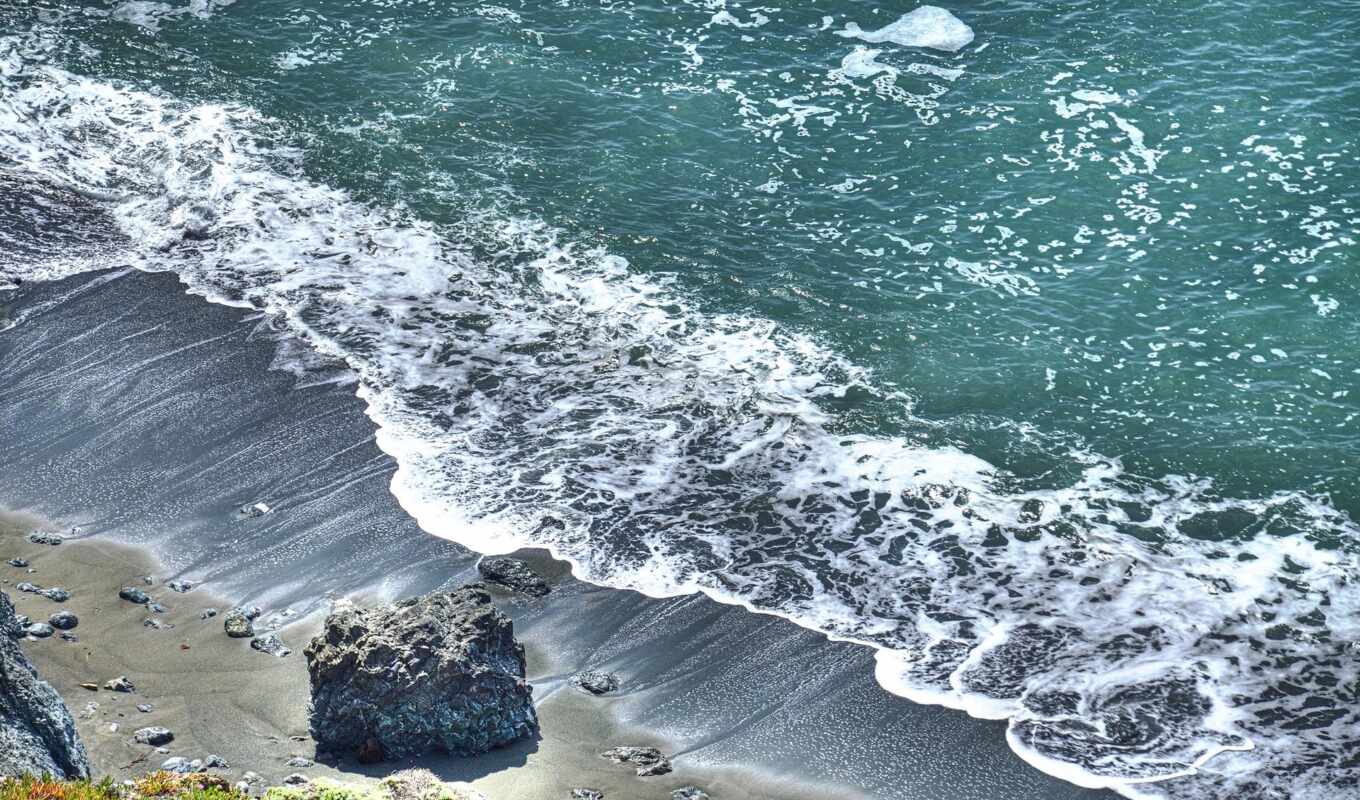 desktop, landscapes-, rocks, sea, surf, stones