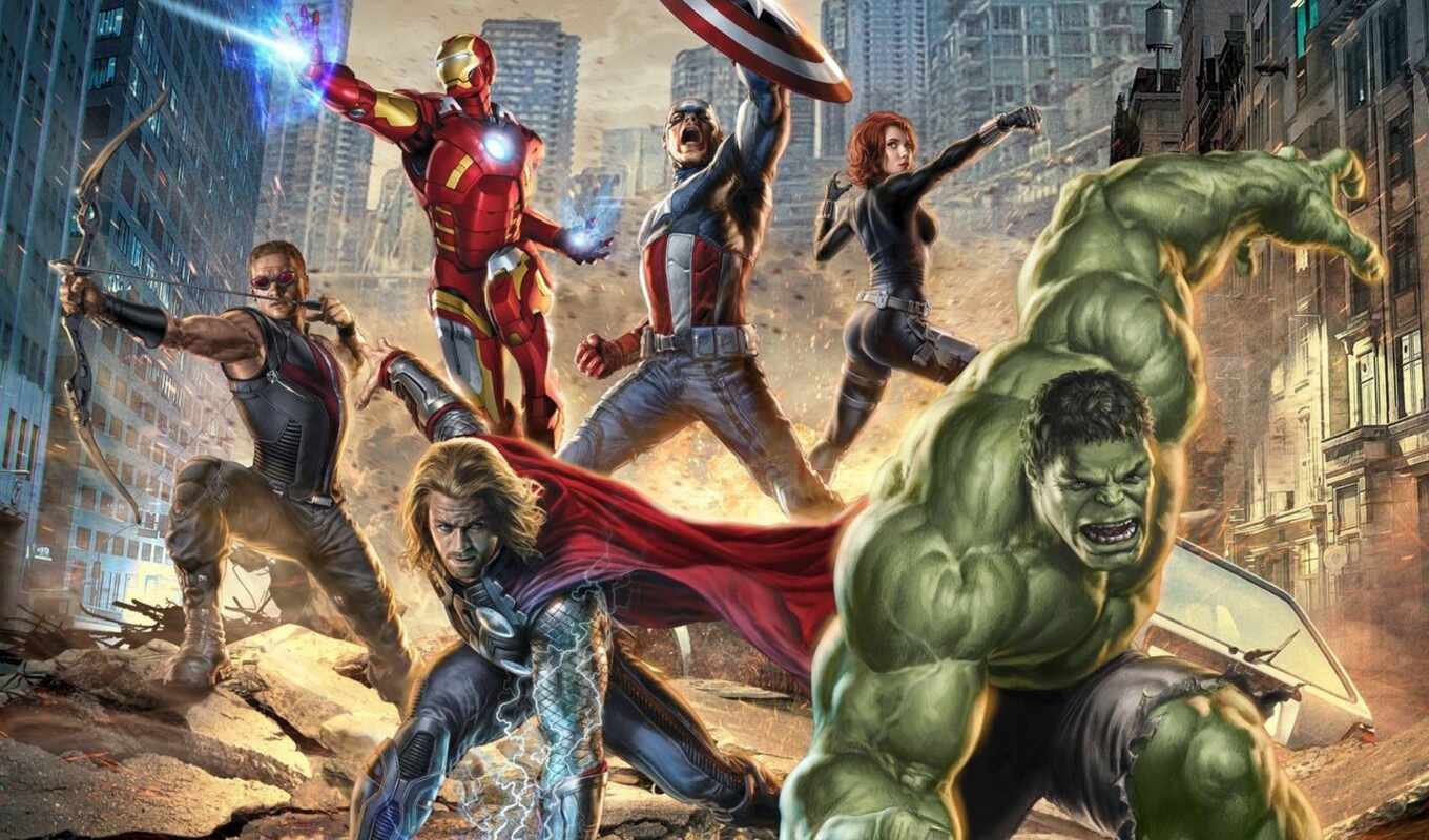 мужчина, art, американский, marvel, iron, халк, captain, avengers, мстители, супергерои