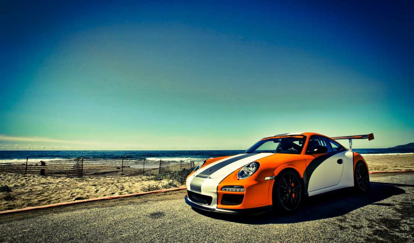 Porsche, orange