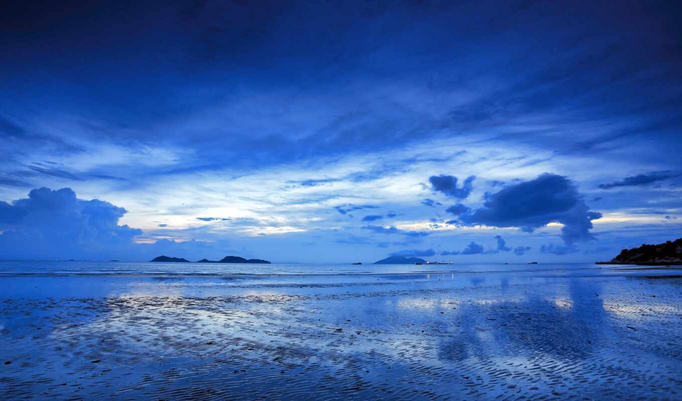 небо, фото, blue, water, landscape, море, ocean, горизонт, scenery, устройство