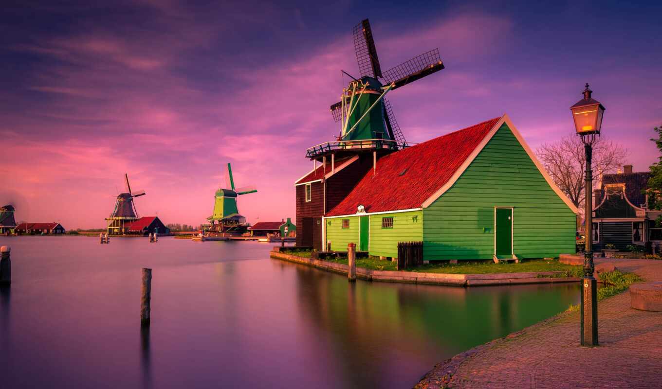 красочные, home, город, building, нидерланды, деревня, museum, роттердам