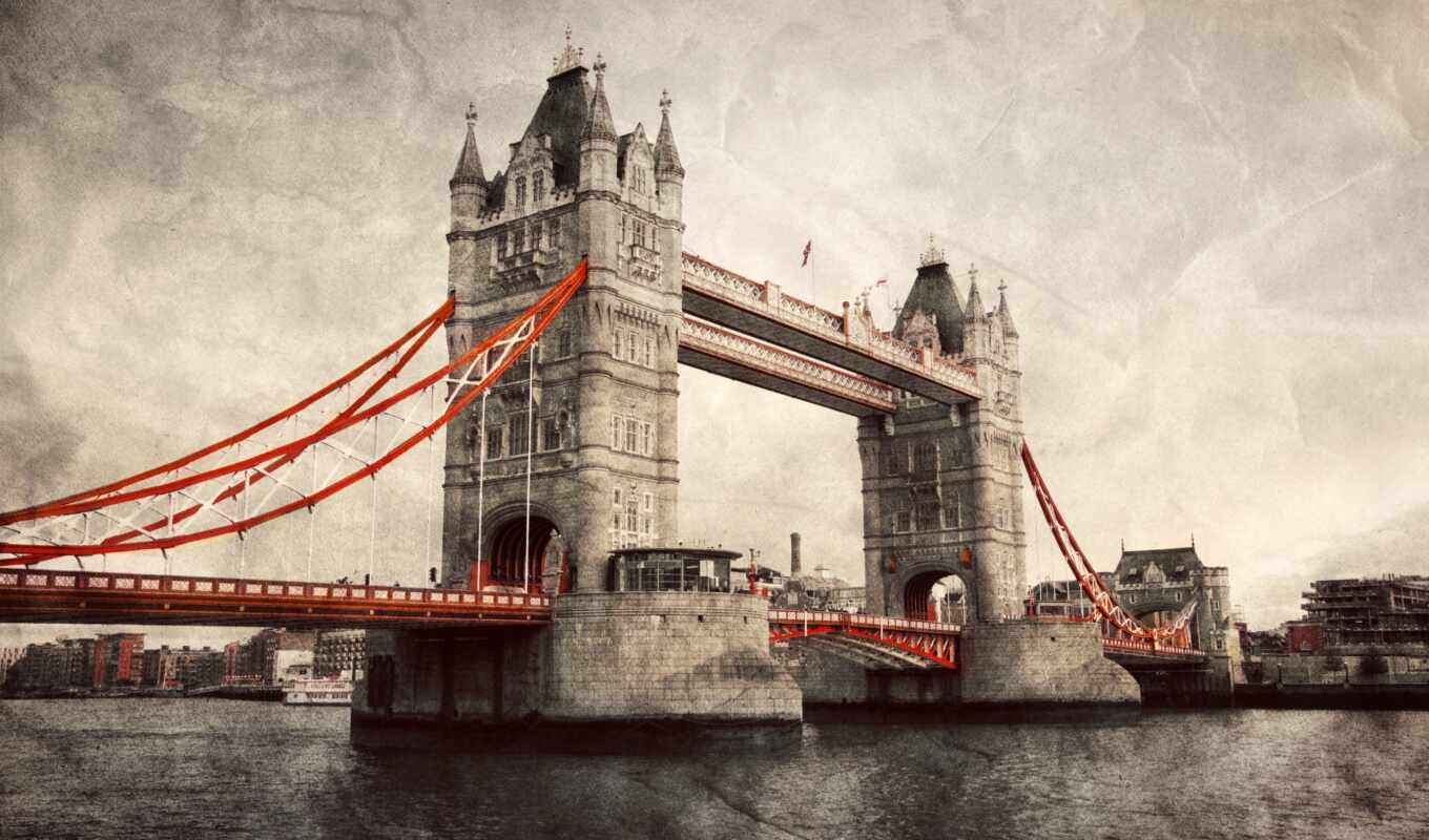мост, великобритания, англия, башня, london, тауэрский