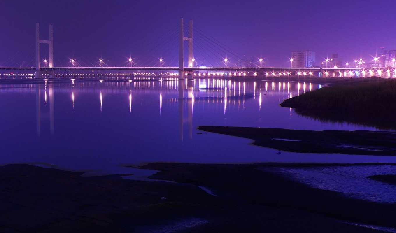 nature, city, night, sandbox, Bridge, beautiful, river, drawbridge