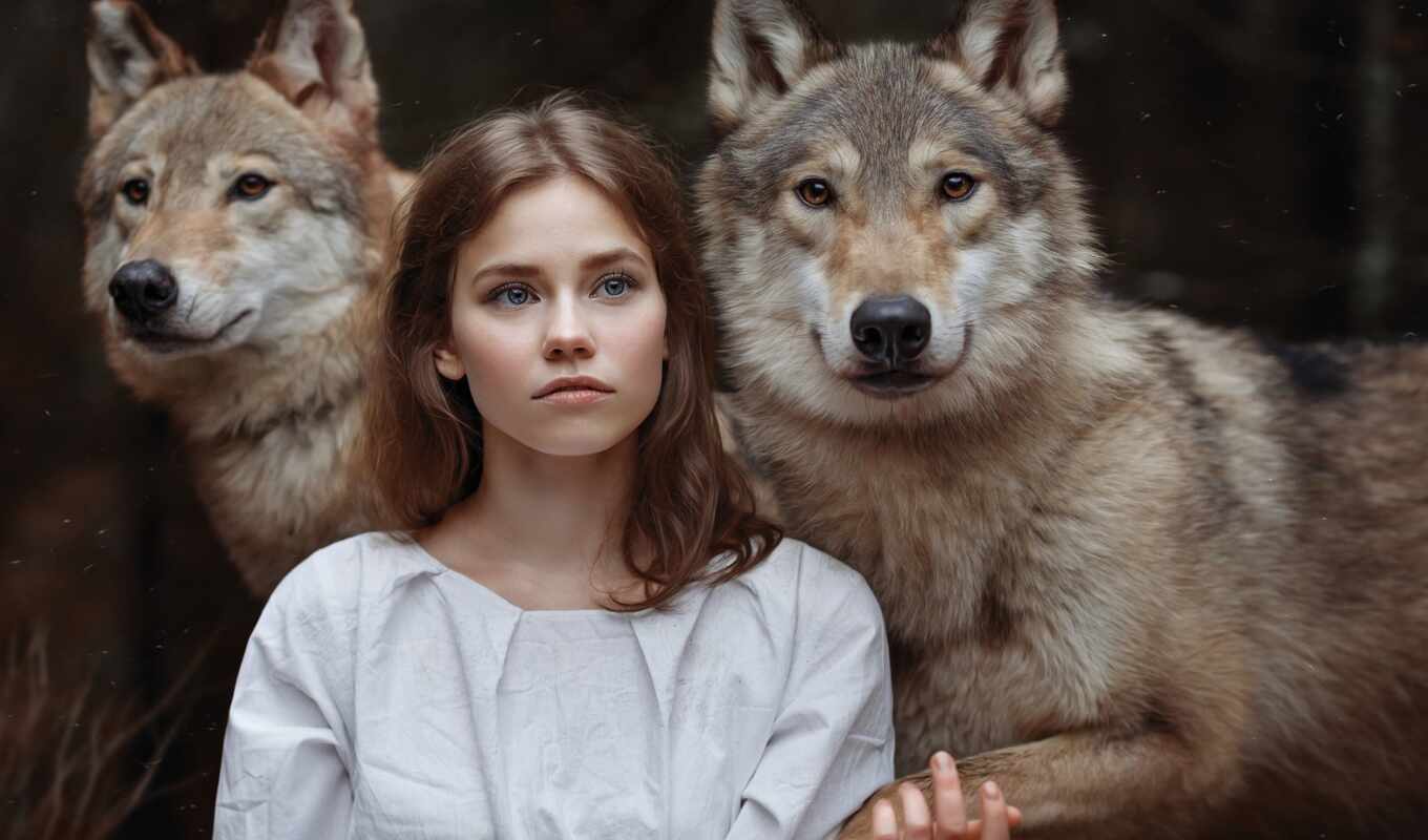 desktop, girl, beautiful, the blog, wolves, among, wolves