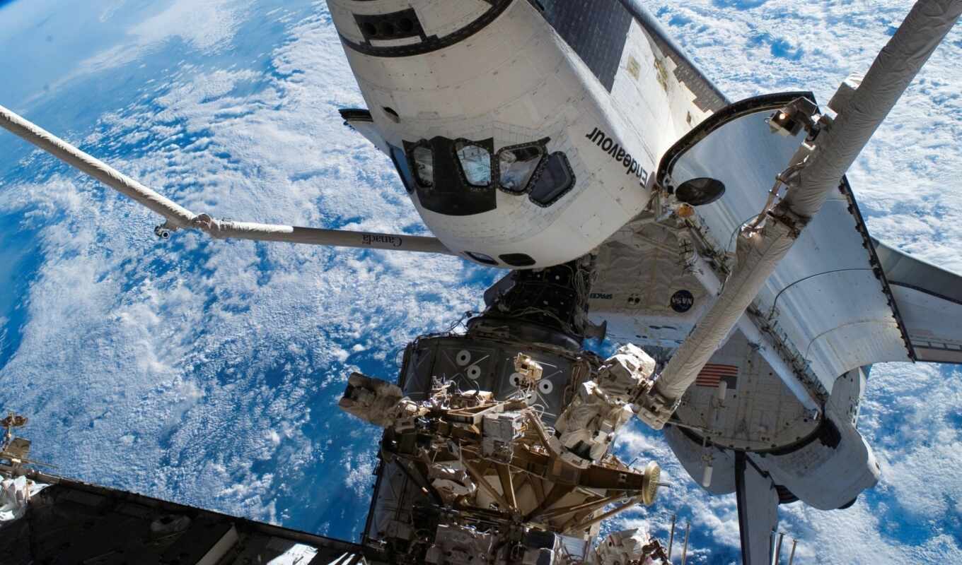 space, earth, shuttle, iss