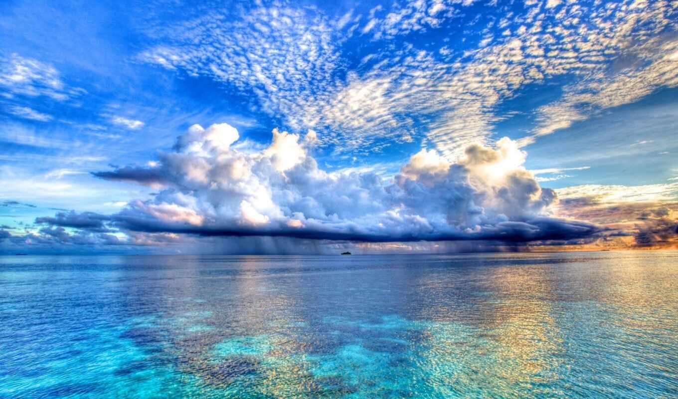 nature, sky, sea, coast, seas, screensavers, one, ocean, cloud