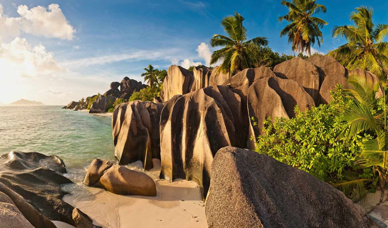 nature, water, beach, rock, source, island, tropical, anse, money, seychelles, digue