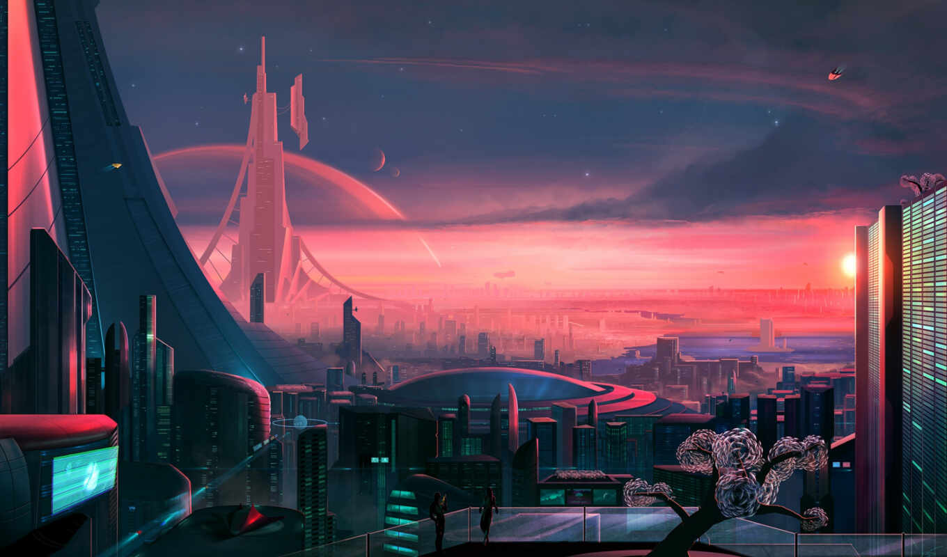 city, beautiful, future, futuristic