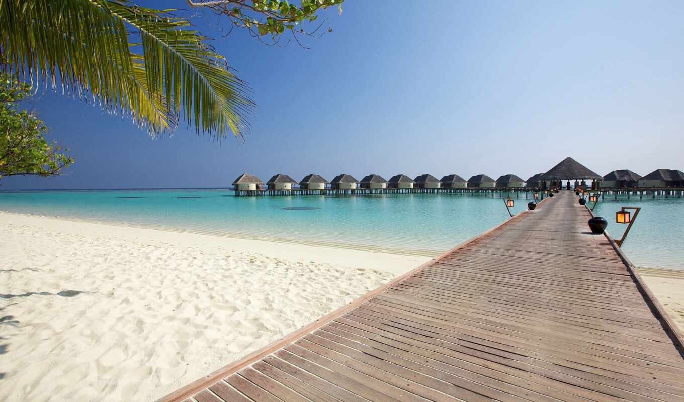 beach, resort, maldives, kanuhura, maldive