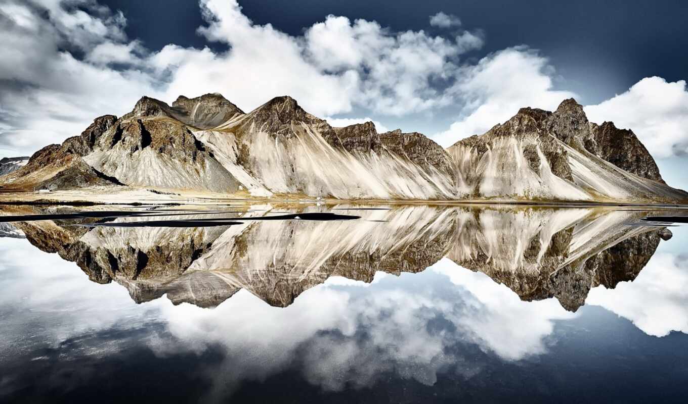 nature, water, mountain, reflection, iceland