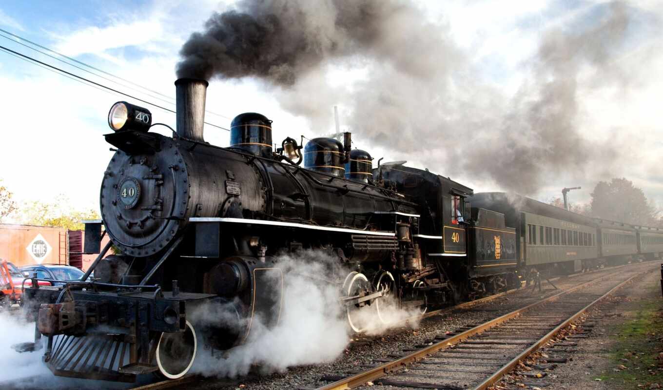 дорога, рельсы, поезд, железная, steam, локомотив, железные дороги