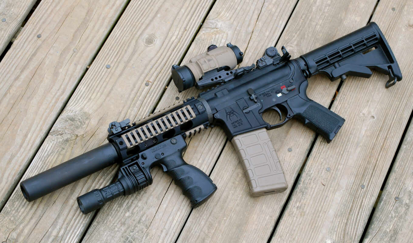rifle, weapon, see, that's right, storm, optical, automatic transmission, silencer, wood boards