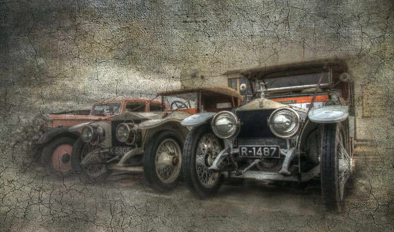 retro, picture, style, cars, cars
