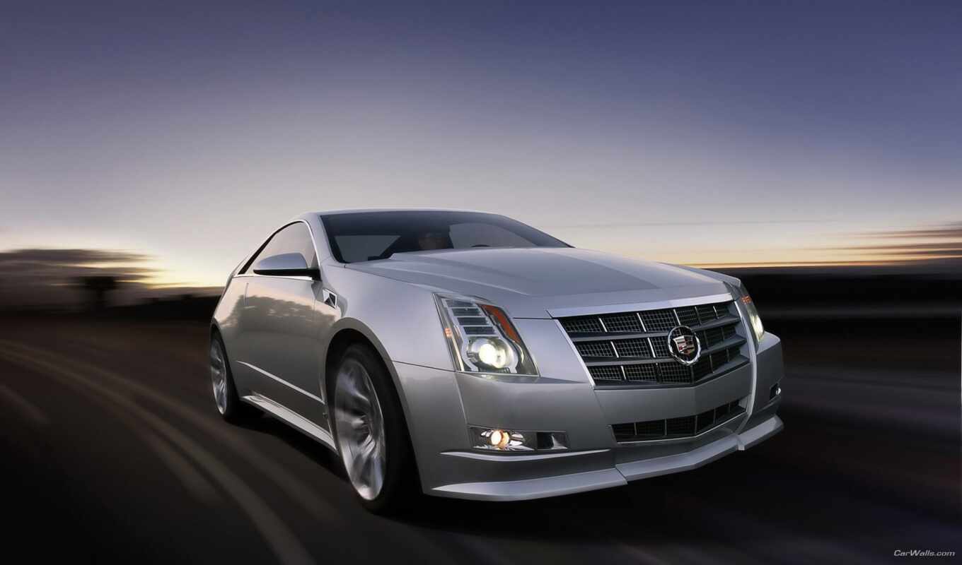 car, coupe, cadillac, cts, concept, geneva, highway