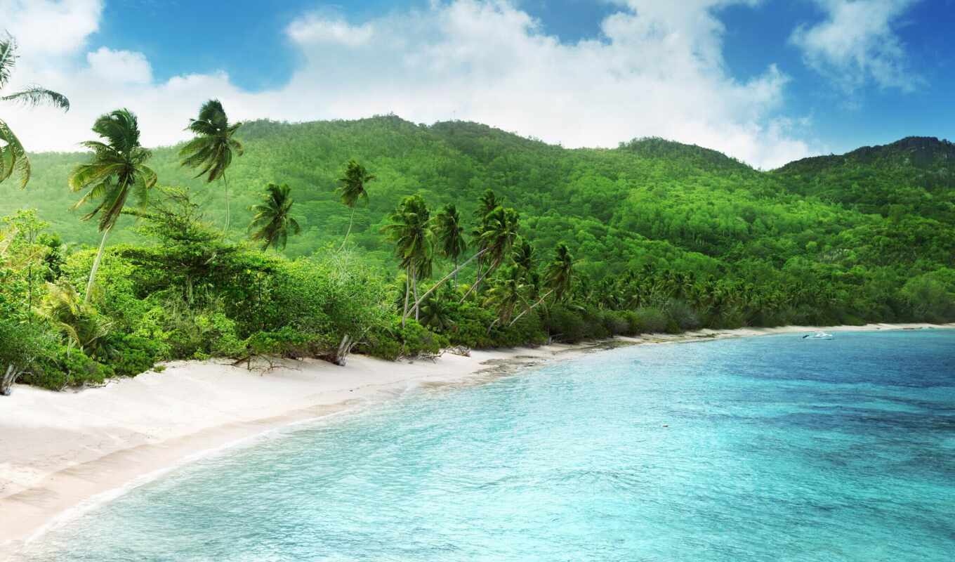 desktop, пляж, tropical, seychelles