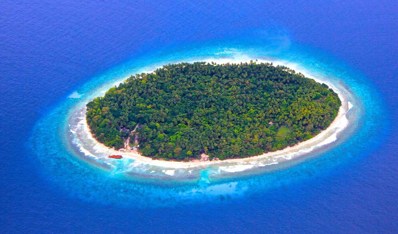 природа, картинка, море, остров, maldives, natur, meer, von, oben, insel, мужское