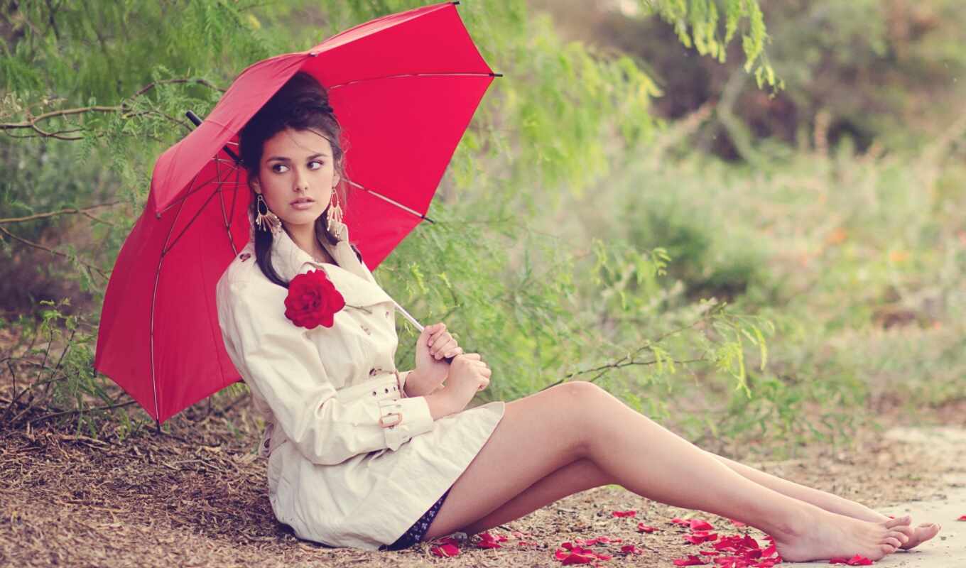 красное, фотосессия, sit, зонтик