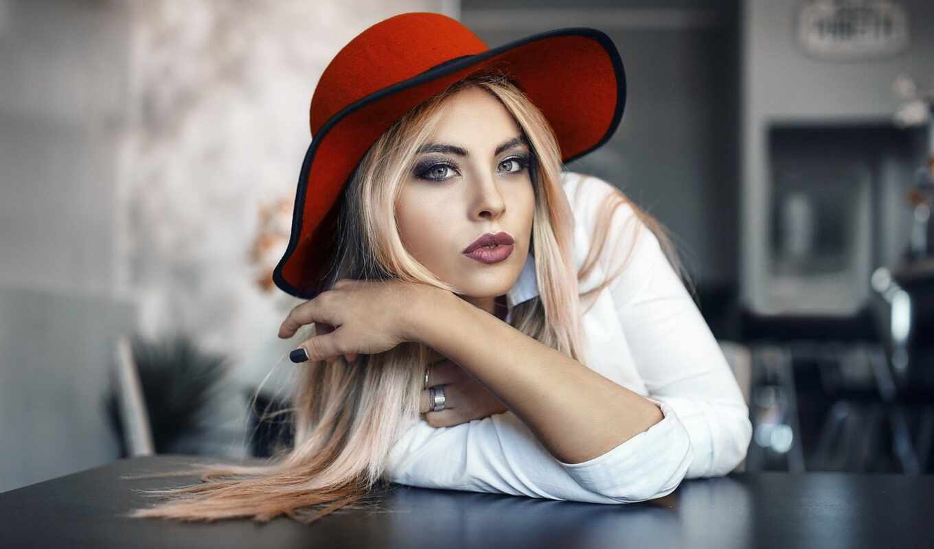 шляпа, red, blonde