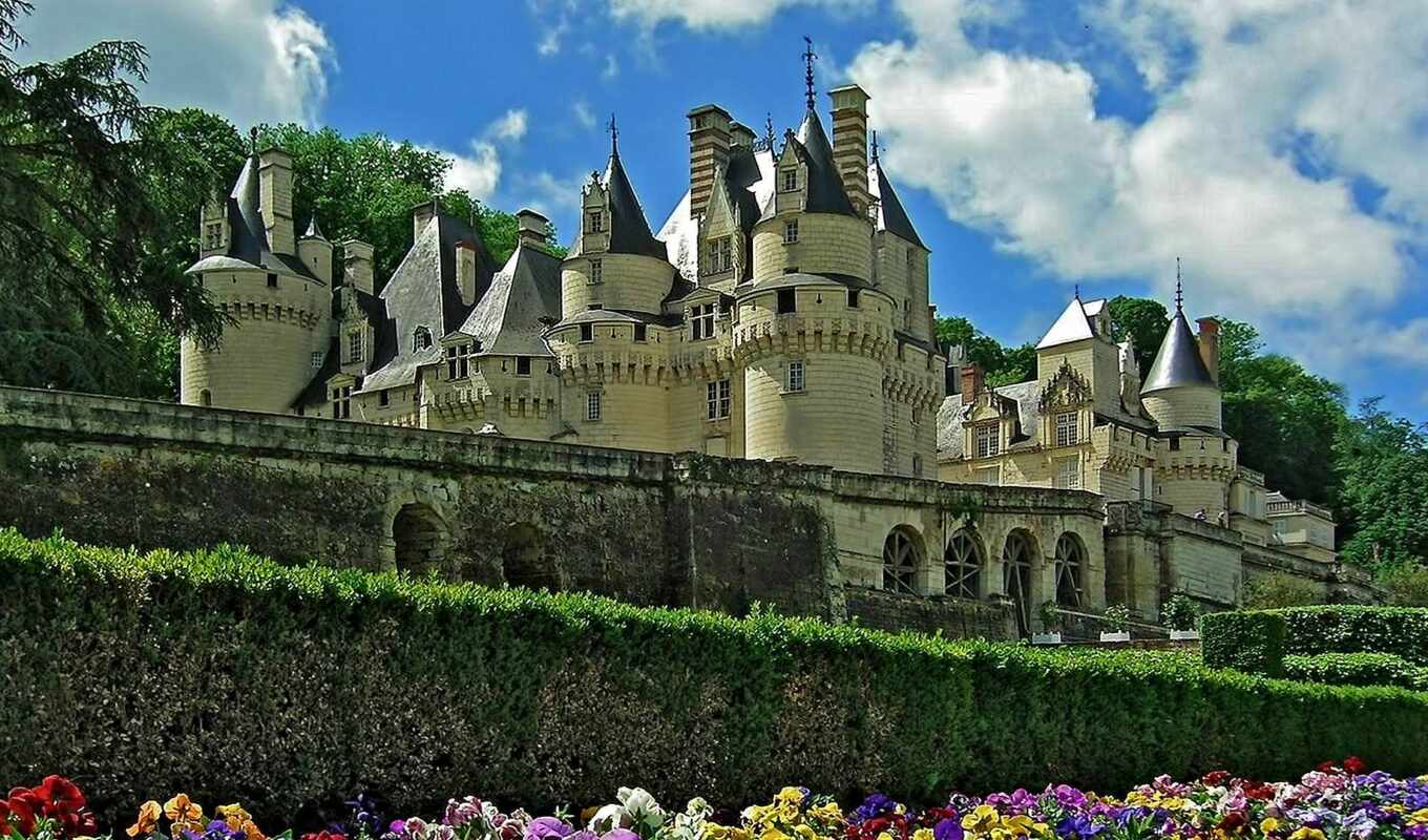 photo, castle, Loire, castle, usse
