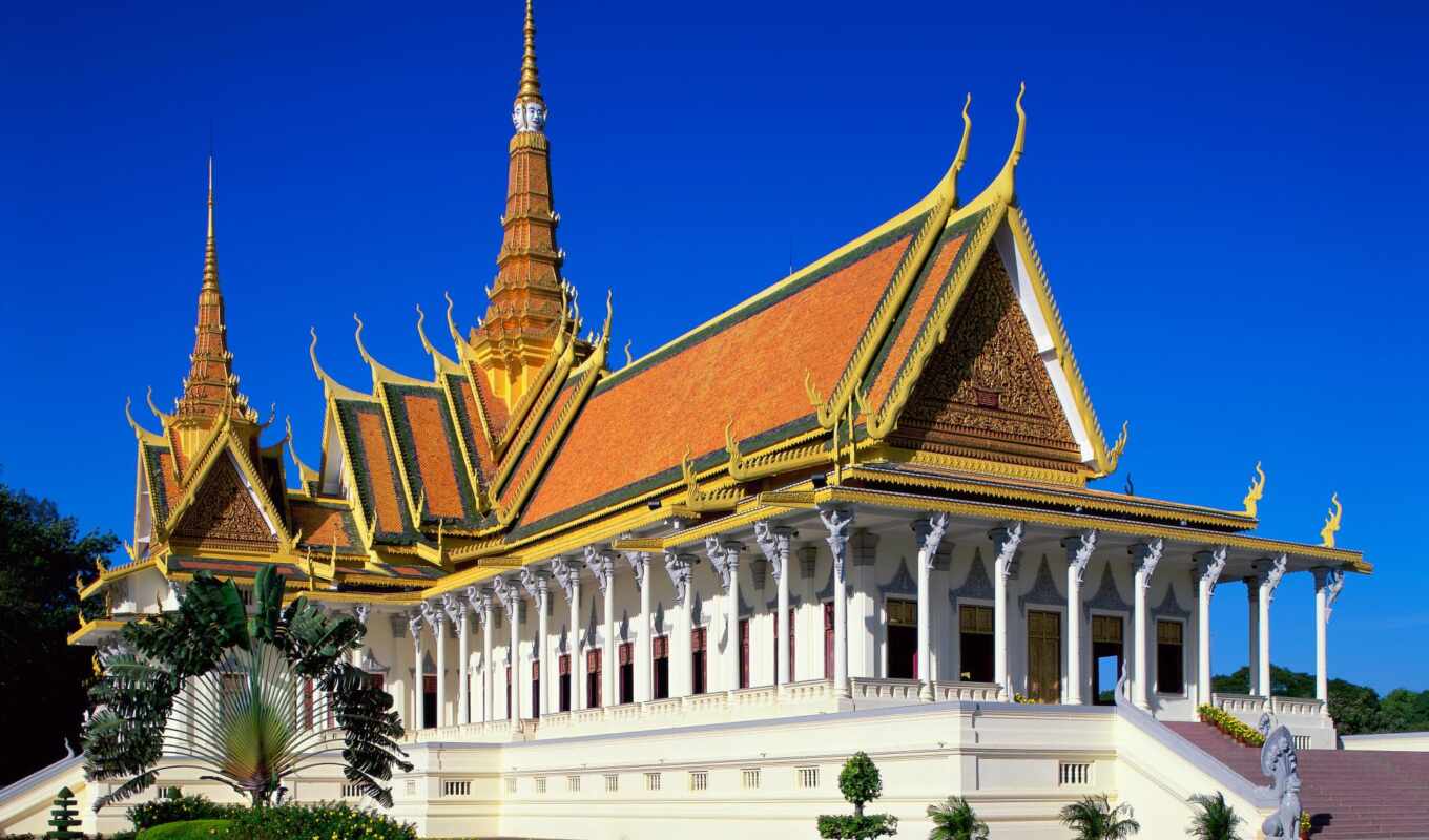 kingdom, дворец, royal, cambodia, камбоджи, пномпене