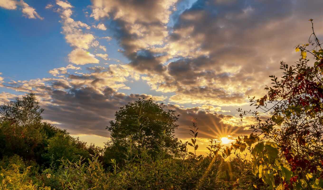 небо, russian, закат, landscape, natural, francii