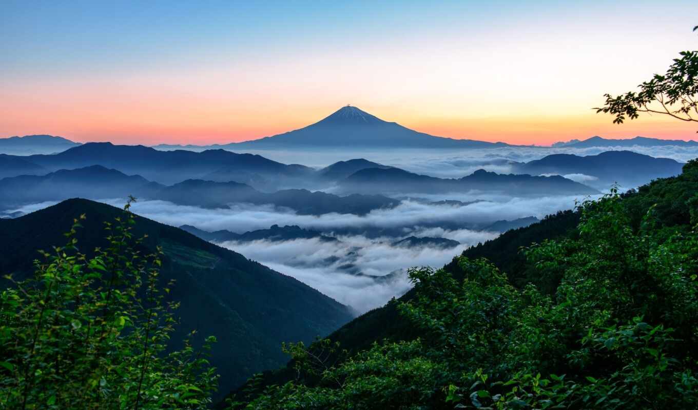 природа, гора, fudziyamoi