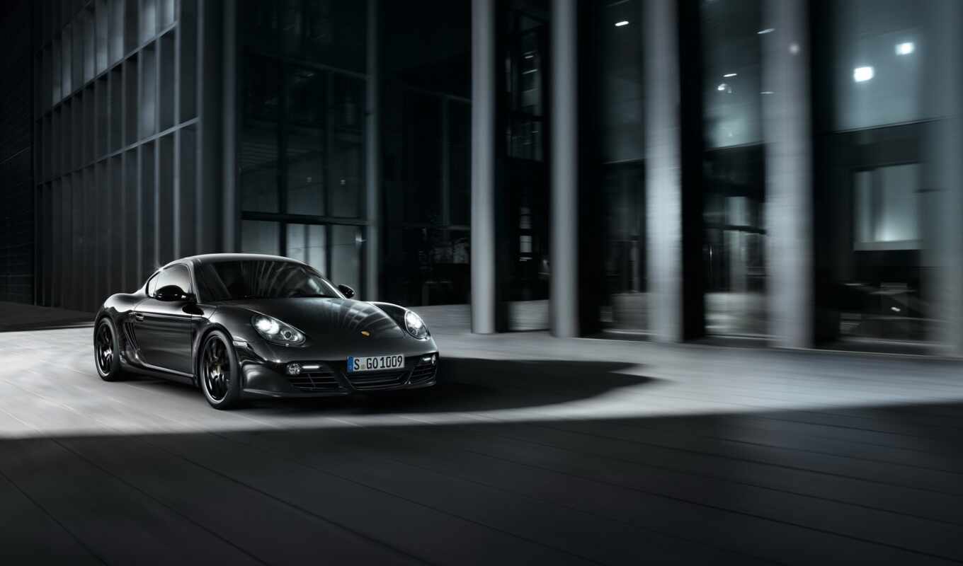 black, Porsche, cayman