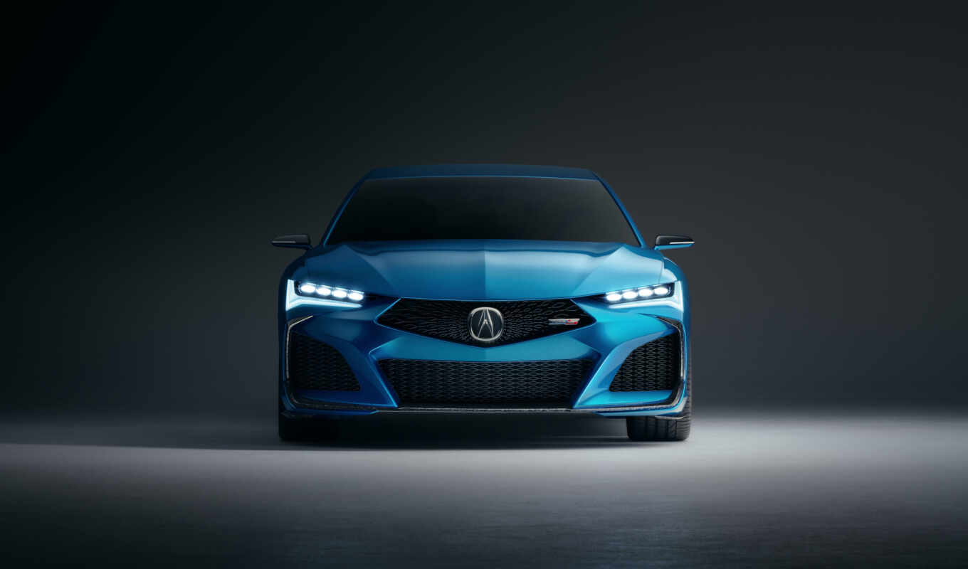 blue, view, concept, acura