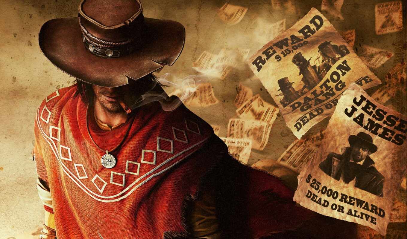 шляпа, колл, игры, цены, сигарета, ковбой, juarez, огнестрельное оружие, reward, ковбоя