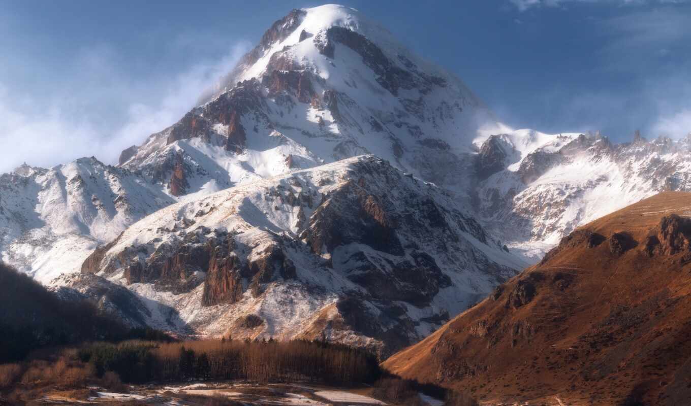 взгляд, winter, гора, georgia, боевик, getty, kazbegi, грузия, kazbek