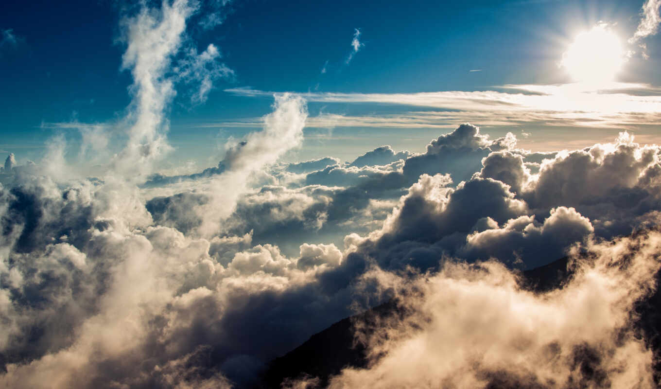 небо, полет, футажи, resimleri, manzara, doğa, облаках, mushrooms, oblaka, футаж