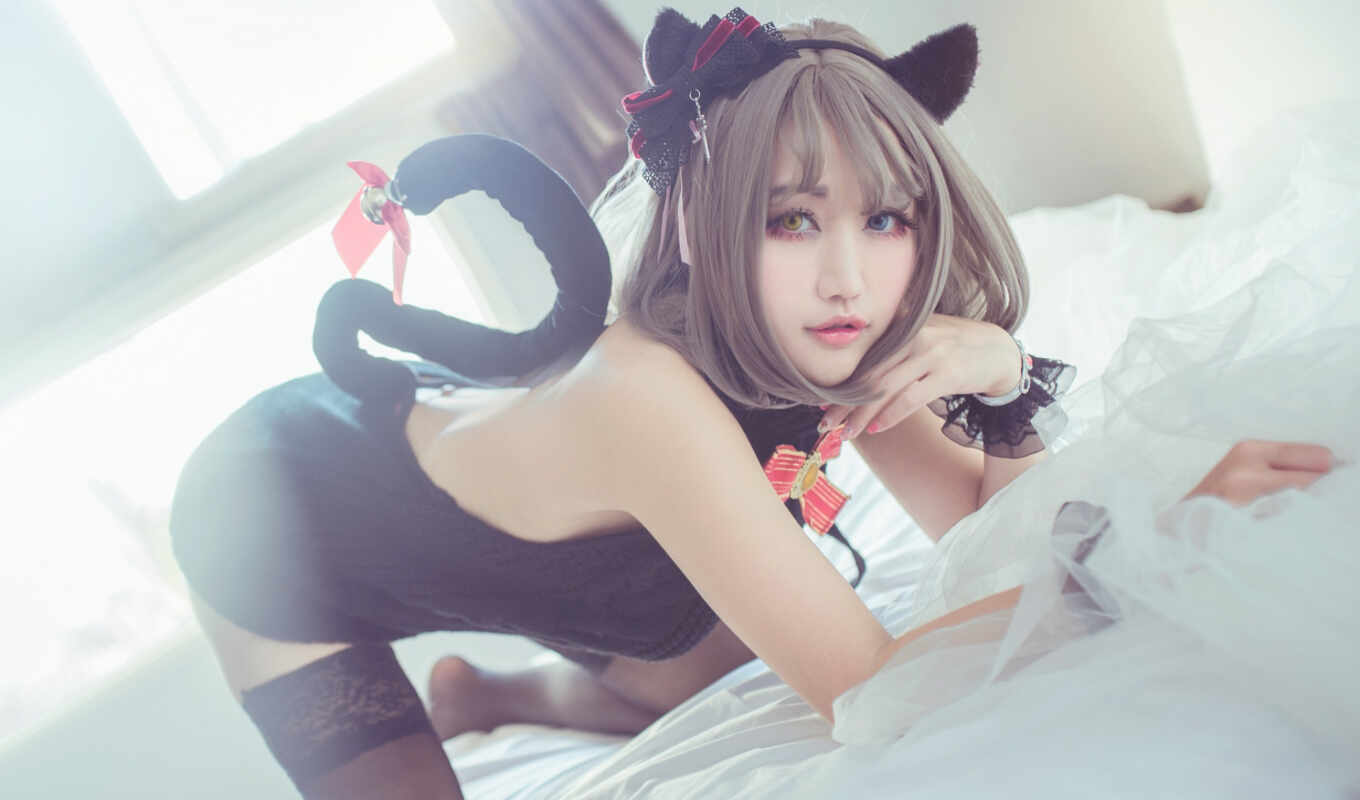 view, girl, room, style, sexy, eyes, bed, pose, see, seksit