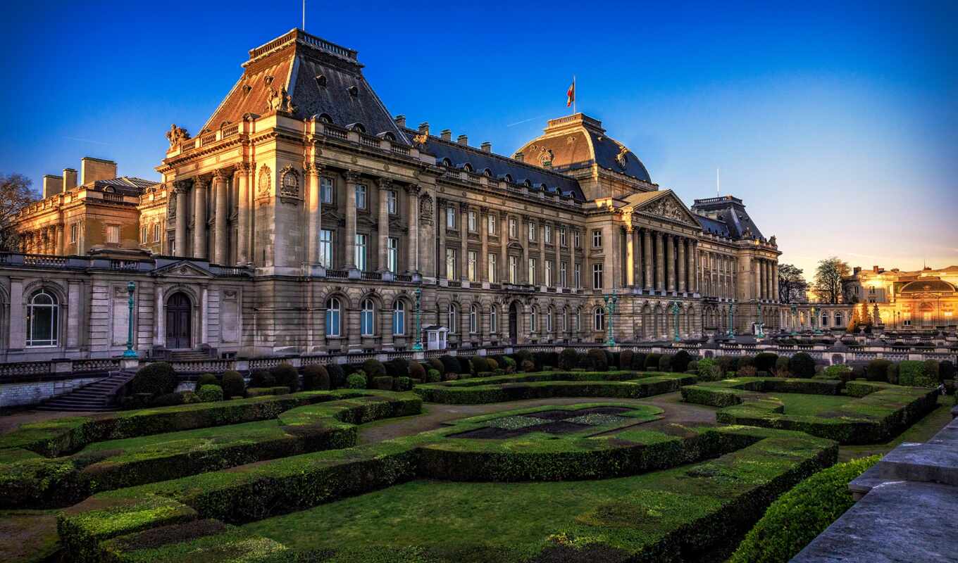 брюссель, бельгия, дворец, royal